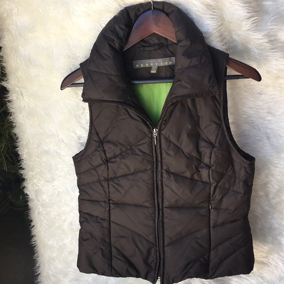 Puffer vest. Brown Kenneth Cole. Size S - Picture 5 of 5